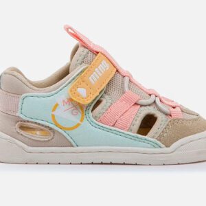sandalias deportivas respetuosas Mustang Free Baby rosa aguamarina